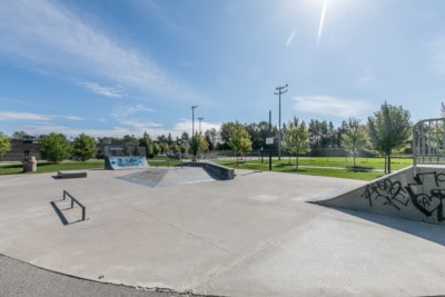Skatepark in Barrie's West neighborhood.